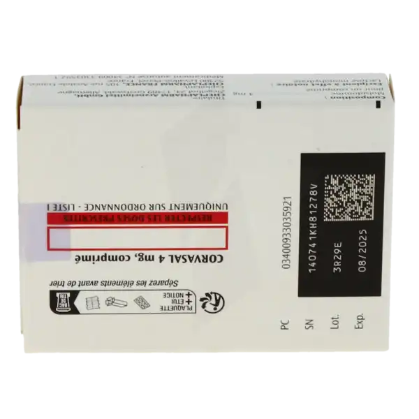 Corvasal 4 Mg, Comprimé