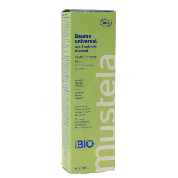 Mustela Baume universel aux trois extraits d’Avocat Bio 75 ml