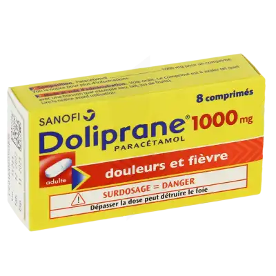 Doliprane 1000 Mg Comprimés Plq/8 à Chalon-sur-Saône