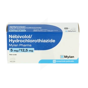 Nebivolol/hydrochlorothiazide Viatris 5 Mg/12,5 Mg, Comprimé Pelliculé