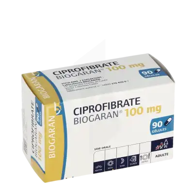 Ciprofibrate Biogaran 100 Mg, Gélule à LE LAVANDOU