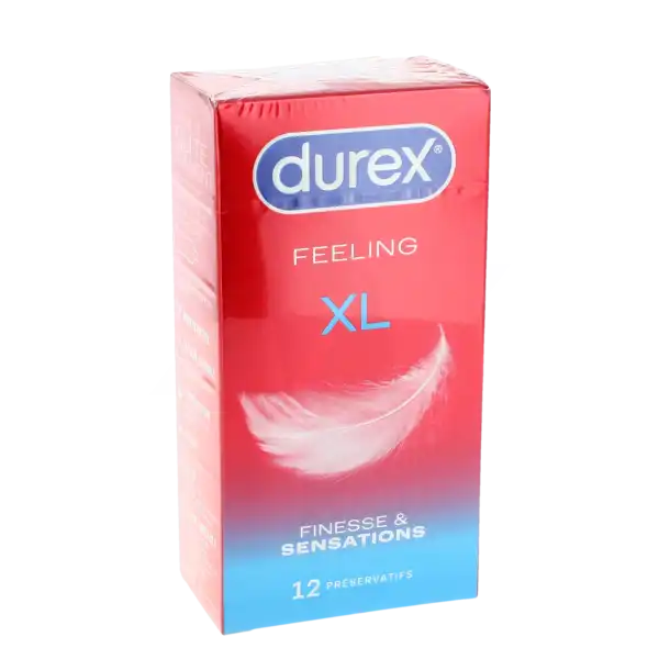 Durex Feeling Xl Préservatif Lubrifié B/12