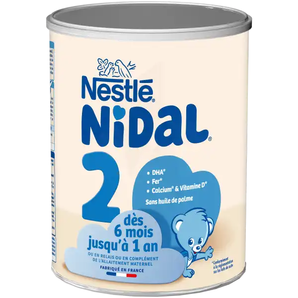 Nestlé Nidal 2 Lait En Poudre B/800g
