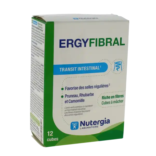 Nutergia Ergyfibral Transit Intestinal Cubes B/12