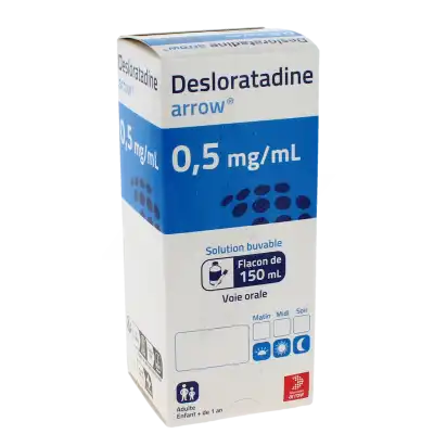 Desloratadine Arrow 0,5 Mg/ml, Solution Buvable à Casteljaloux