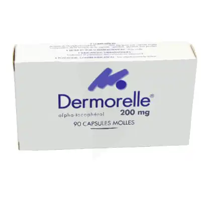 DERMORELLE 200 mg, capsule molle Plq/90