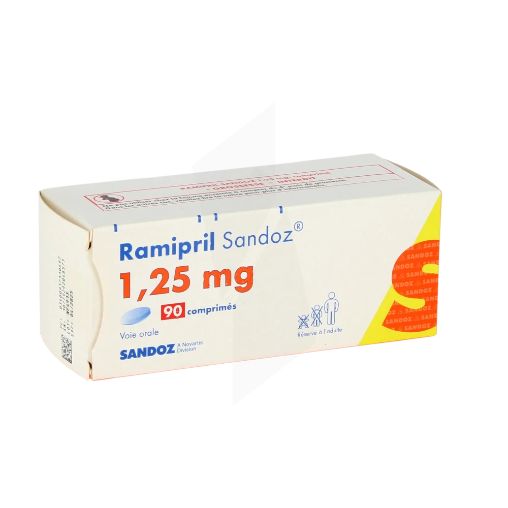 Ramipril Sandoz 1,25 Mg, Comprimé