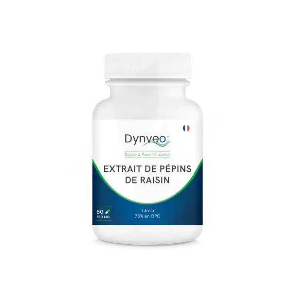 Dynveo Opc Extrait De Pépins De Raisin 96% Polyphénols 150mg 60 Gélules