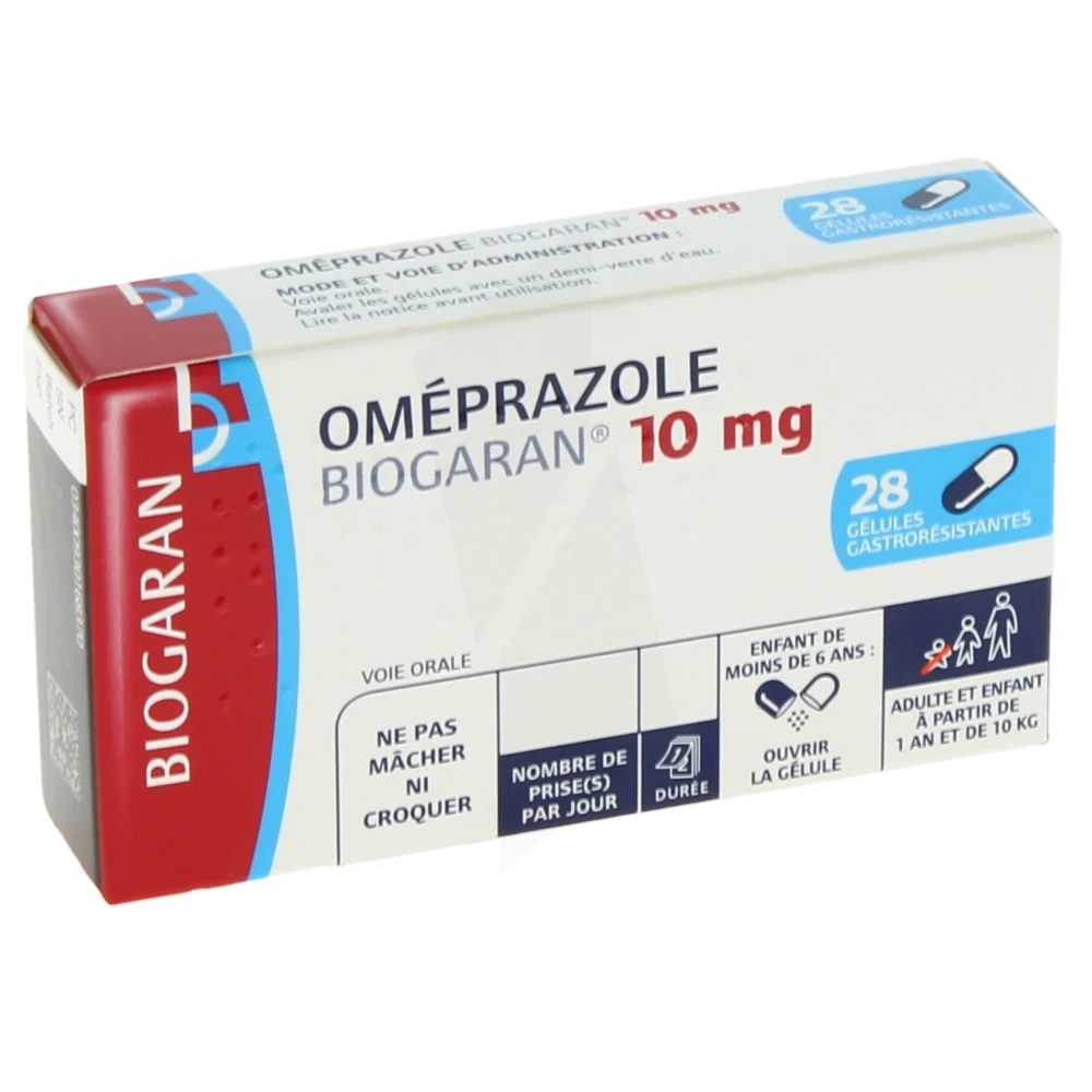 Omeprazole Biogaran 10 Mg, Gélule Gastro-résistante