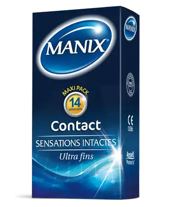 Manix Contact Préservatif Avec Réservoir Lubrifiés B/14