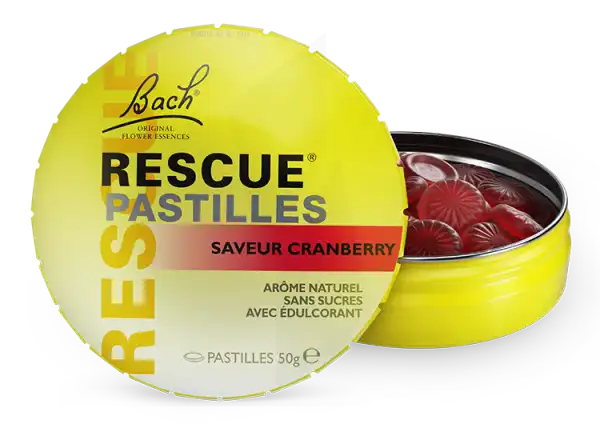 Rescue® Pastilles Cranberry - Bte De 50 G