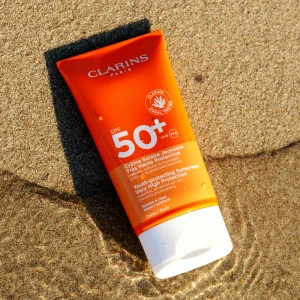 Clarins Suncare Crème Solaire Jeunesse Très Haute Protection Spf 50+ Protection Solaire Corps Uva/uvb 50+ 150ml