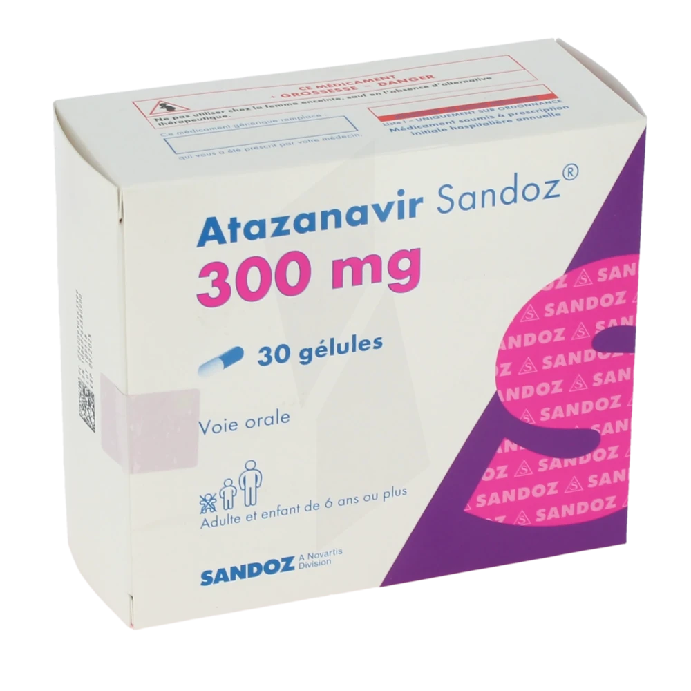 Atazanavir Sandoz 300 Mg, Gélule