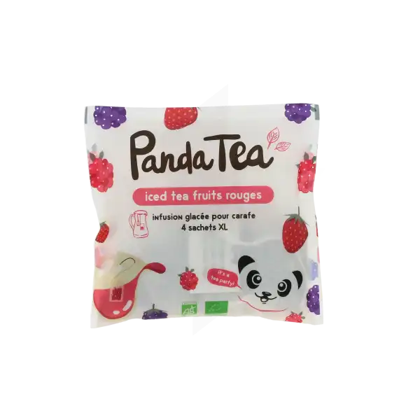 Panda Tea Iced Fruits Rouges Tisane Xxl 4 Sachets