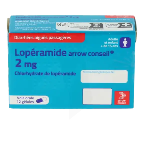 Loperamide Arrow Conseil 2 Mg, Gélule