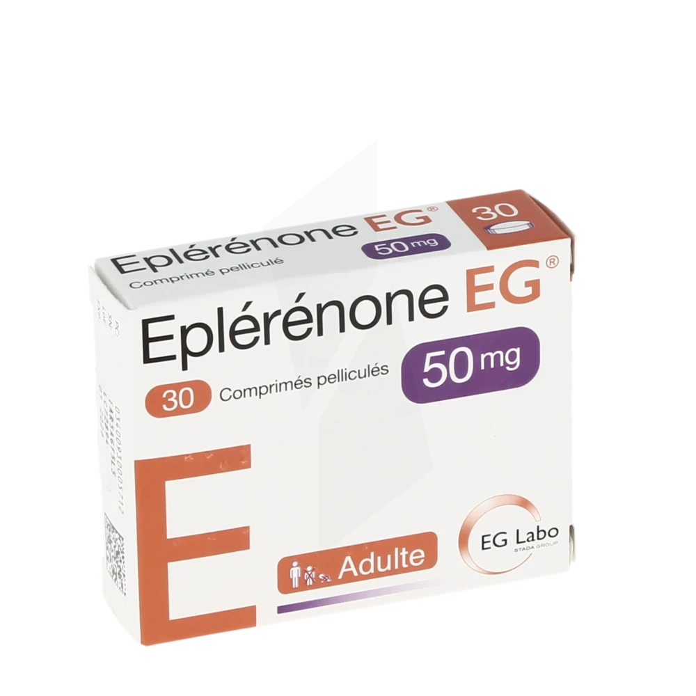 Eplerenone Eg 50 Mg, Comprimé Pelliculé