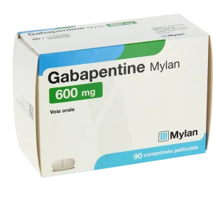 Gabapentine Mylan 600 Mg, Comprimé Pelliculé
