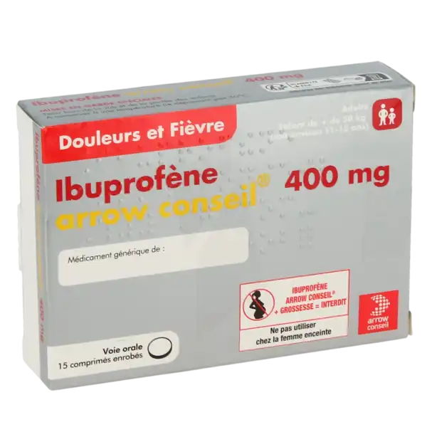 Ibuprofene Arrow Conseil 400 Mg, Comprimé Enrobé