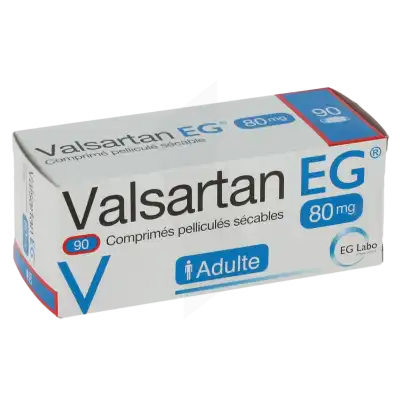 Valsartan Eg 80 Mg, Comprimé Pelliculé Sécable à TOULOUSE