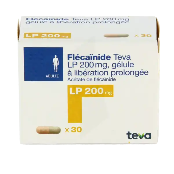 Flecainide Teva Lp 200 Mg, Gélule à Libération Prolongée