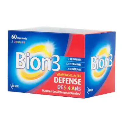 Bion 3 Défense Junior Comprimés à Croquer Framboise B/60 à Lesparre-Médoc