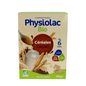 Physiolac Cereales Bio Farine Cacao B/200g