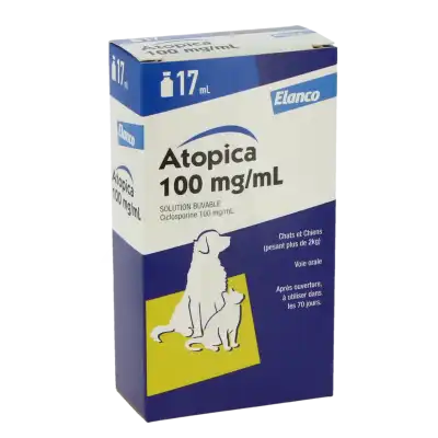 ATOPICA 100 MG/ML SOLUTION BUVABLE POUR CHATS ET CHIENS, Solution buvable