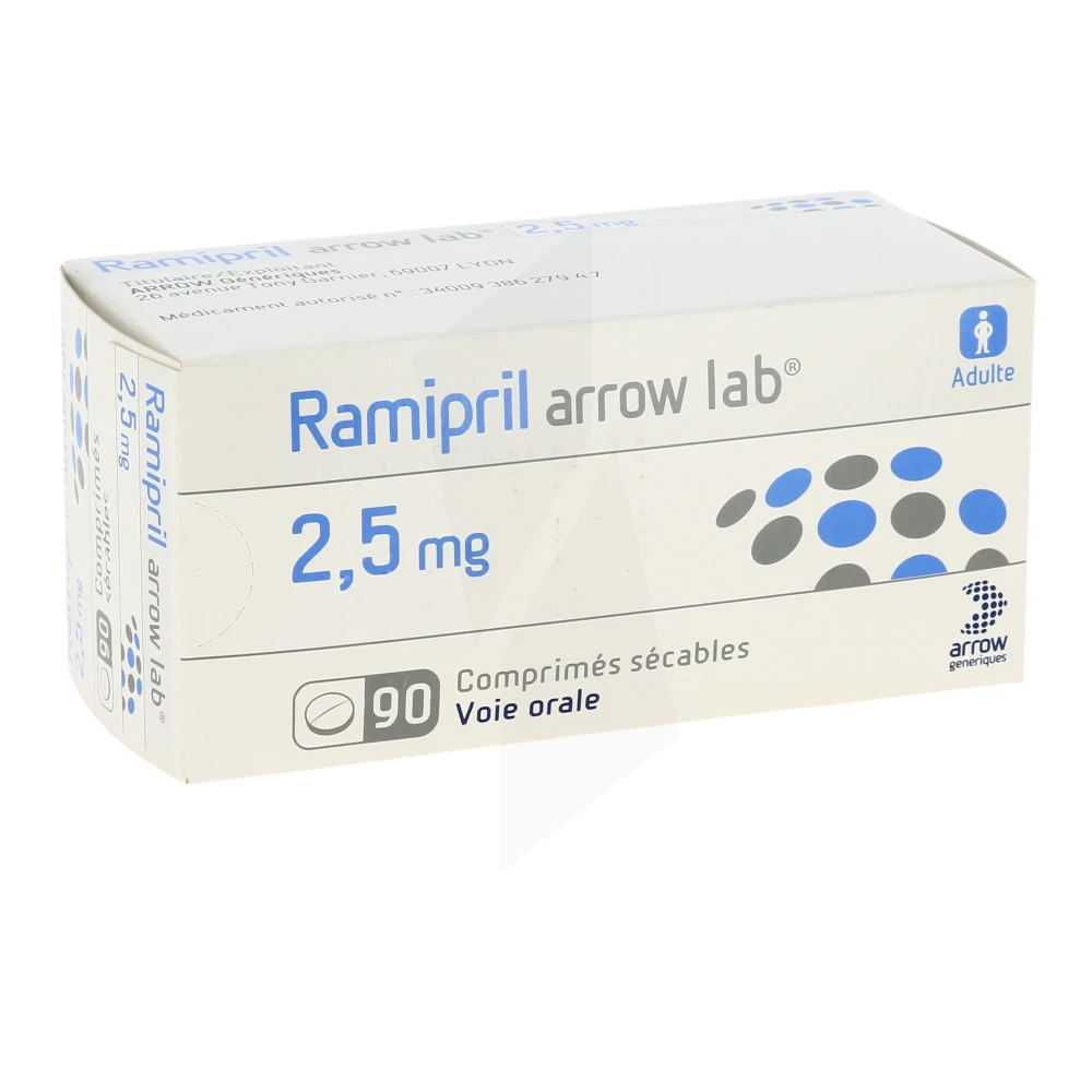 Ramipril Arrow Lab 2,5 Mg, Comprimé Sécable