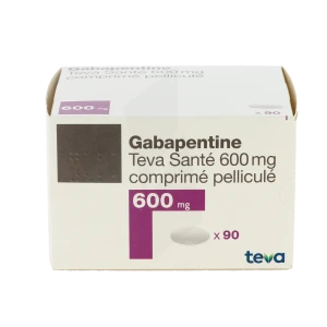 Gabapentine Teva Sante 600 Mg, Comprimé Pelliculé