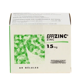 Effizinc 15 Mg Gélules Plq/60