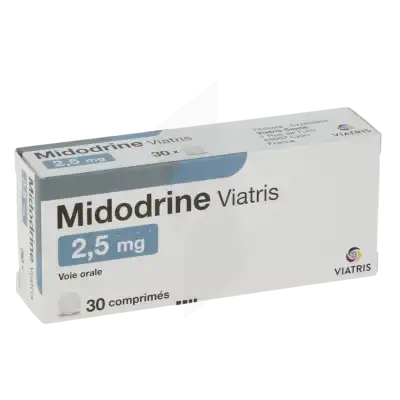 Midodrine Viatris 2,5 Mg, Comprimé à Dreux