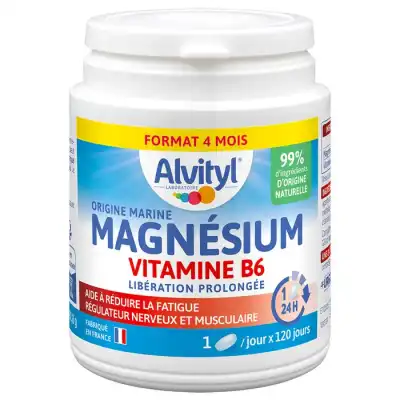 Acheter Alvityl Magnésium Vitamine B6 Libération prolongée Comprimés LP Pot/120 à St Médard En Jalles