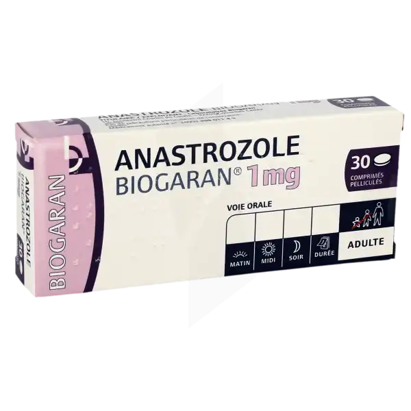 Anastrozole Biogaran 1 Mg, Comprimé Pelliculé