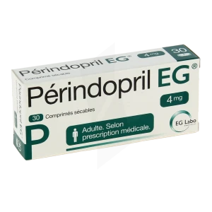 Perindopril Eg 4 Mg, Comprimé Sécable