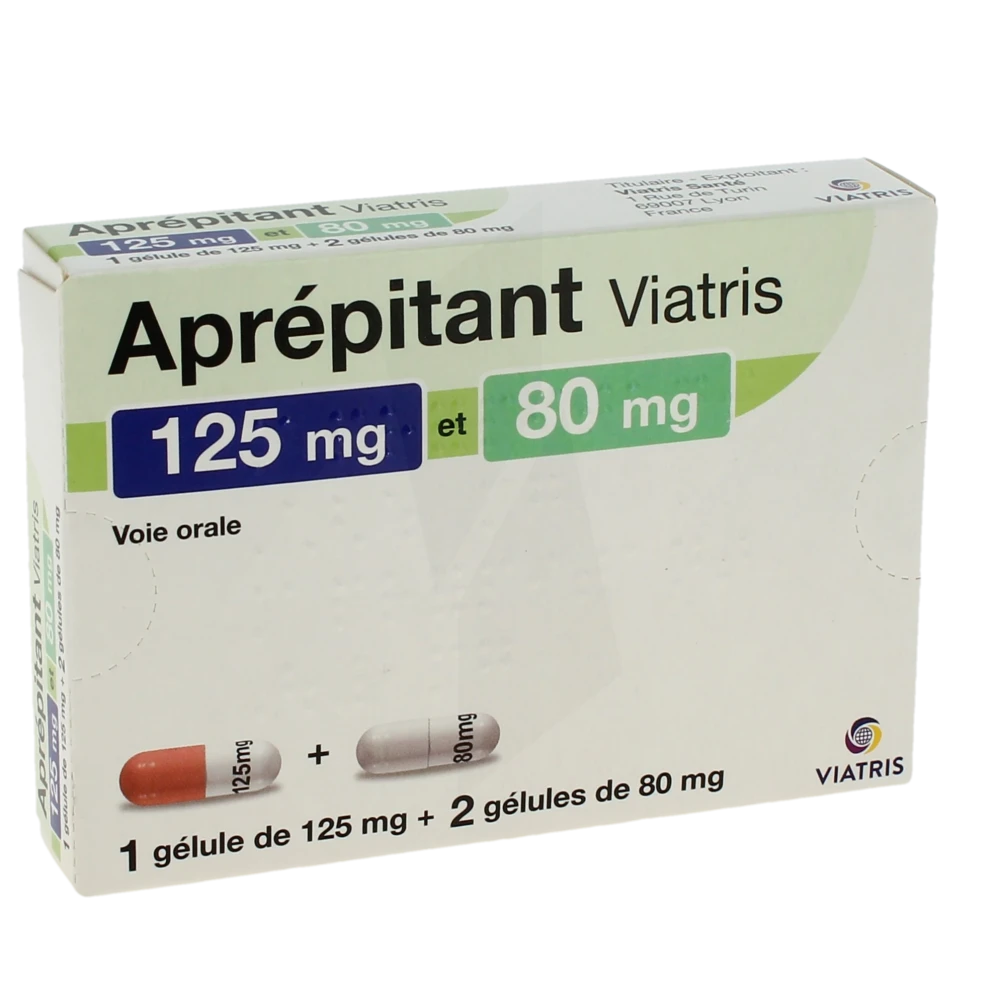 Aprepitant Viatris 125 Mg, Gélule Et Aprepitant Viatris 80 Mg, Gélule