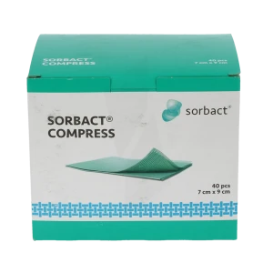 Sorbact Compress - 7cmx9cm - Boîte De 40