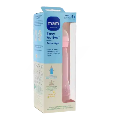 Mam Easy Active Biberon Tétine Débit X Coloré Berry 330 Ml à ORCHAMPS