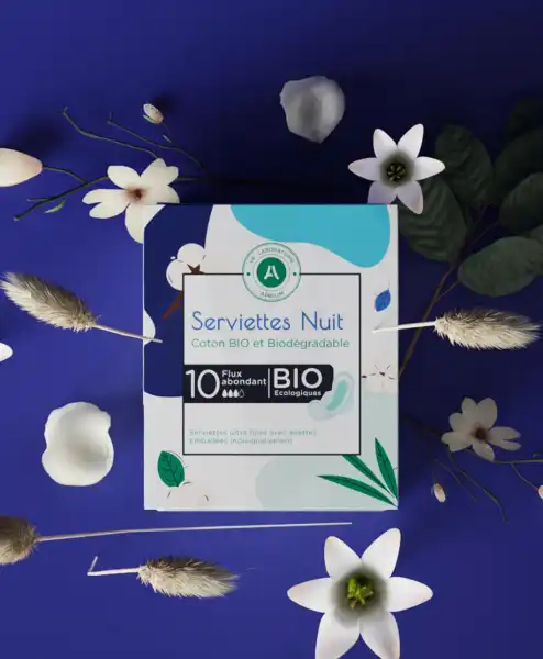 Laboratoire Aprium Serviettes Nuit Bio B/10