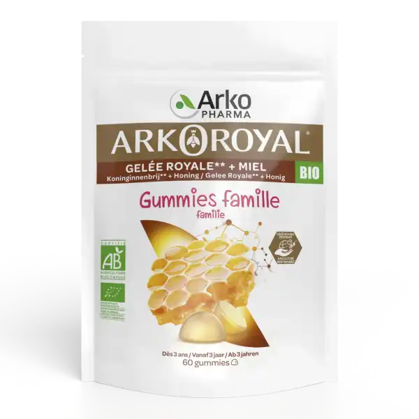 Arkopharma Arkoroyal Gummies Famille Bio Pot/60