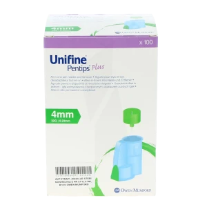 Unifine Plus Aiguille Avec Désadaptateur Pour Stylo 4mm B/100