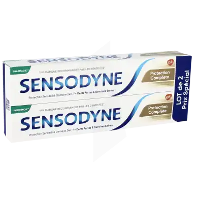Sensodyne Protection Complète Lot De 2 X 75 Ml à Bordeaux