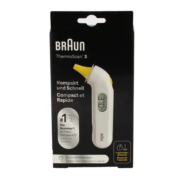 Braun Thermoscan 3 Thermomètre Auriculaire électronique Irt3030