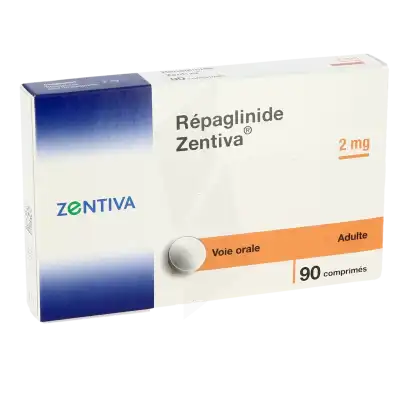 Repaglinide Zentiva 2 Mg, Comprimé à Bordeaux