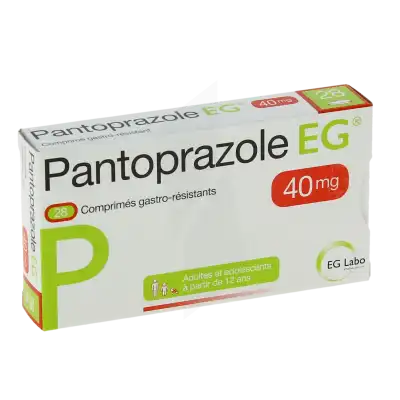 Pantoprazole Eg 40 Mg, Comprimé Gastro-résistant à Auterive
