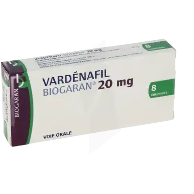 Vardenafil Biogaran 20 Mg, Comprimé à Paris