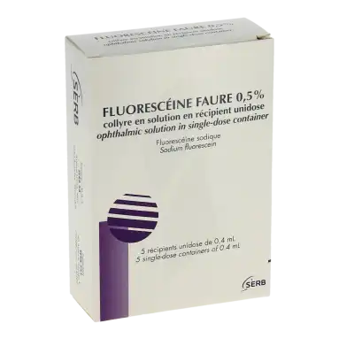 Fluoresceine Faure 0,5 Pour Cent, Collyre En Solution En Récipient Unidose à CLERMONT-FERRAND