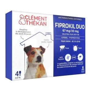 Fiprokil Chien 2-10kgsol Ext Plaq/4