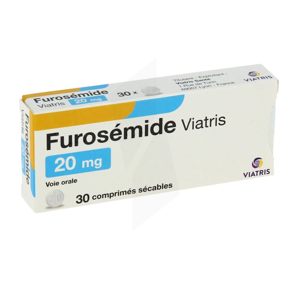 Furosemide Viatris 20 Mg, Comprimé Sécable