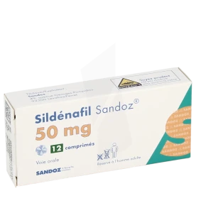 Sildenafil Sandoz 50 Mg, Comprimé