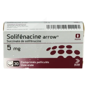 Solifenacine Arrow 5 Mg, Comprimé Pelliculé